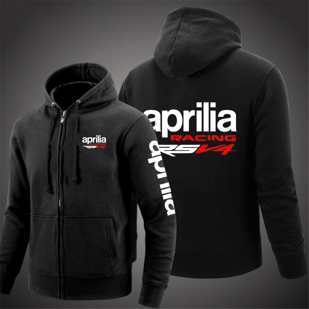 

2023 Aprilia Racing RSV4 Men's New Jacket Zip Hight Quality Comfortable Solid Color Outerwear Tracksuit Hooded Coat Pullover Top