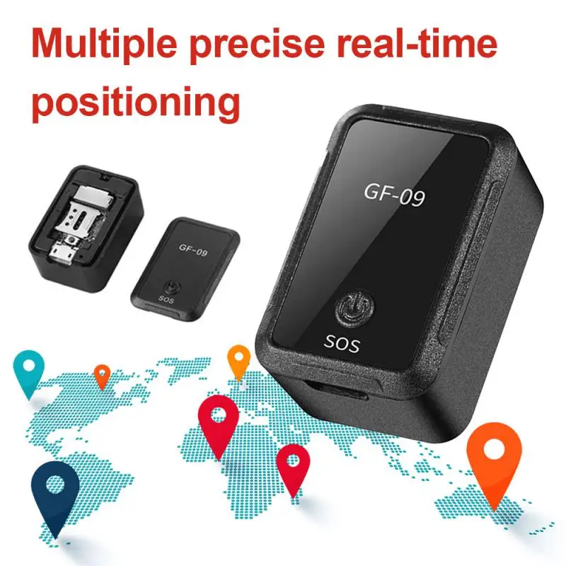 

09 Mini Car Tracker Magnetic Car GPS Locator Anti-Lost Recording Tracking Device Can Voice Control Phone Wifi LBS with APP