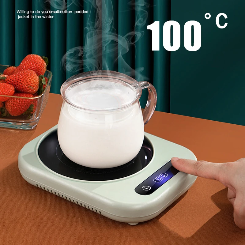 

100°C Heating Coaster Cup Heater Coffee Mug Warmer Hot Tea Makers 4 Gear Electric Hot Plate Cup Heaters Coffee Milk Tea 300W
