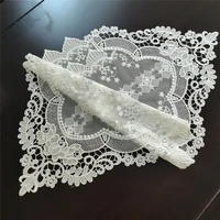 french romantic white embroidery table runner kitchen dining tablecloth computer cabinet cover christmas birthday party decor