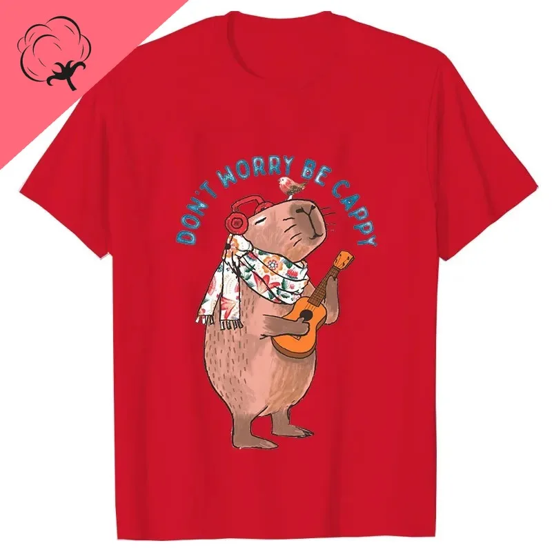 Женские футболки Не волнуйтесь будьте спокойствие милая футболка с мультяшным