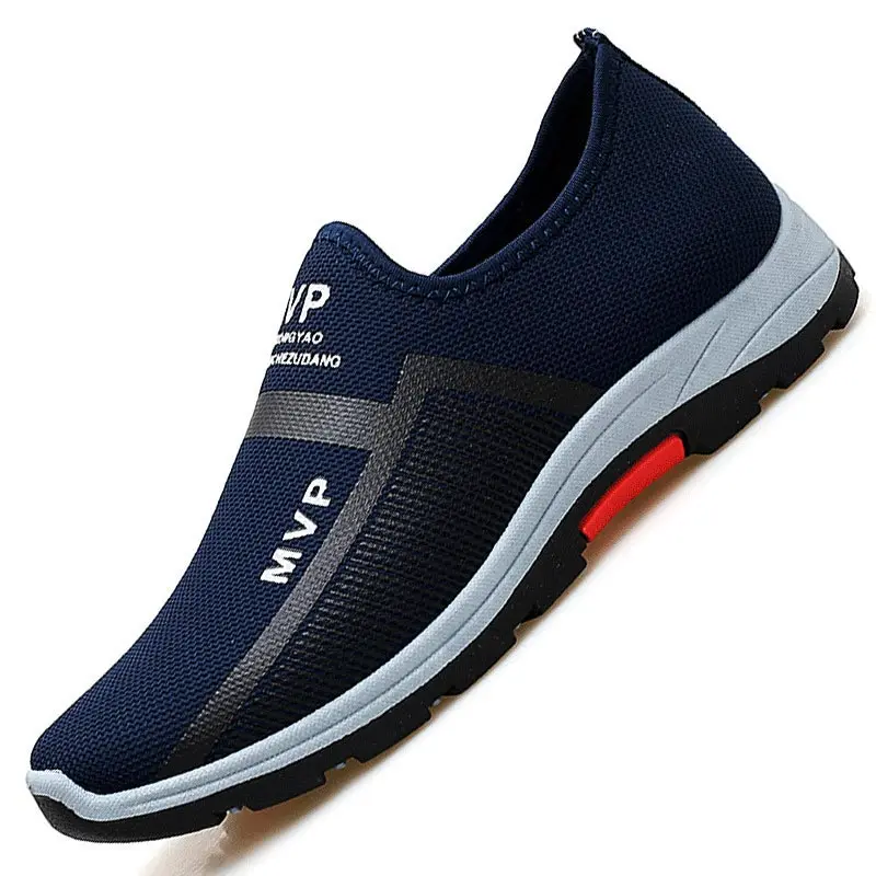 

Нескользящие мужские кроссовки для бега, спортивные, спортивные, без шнуровки, брендовые дизайнерские Нескользящие холщовые кроссовки для ...