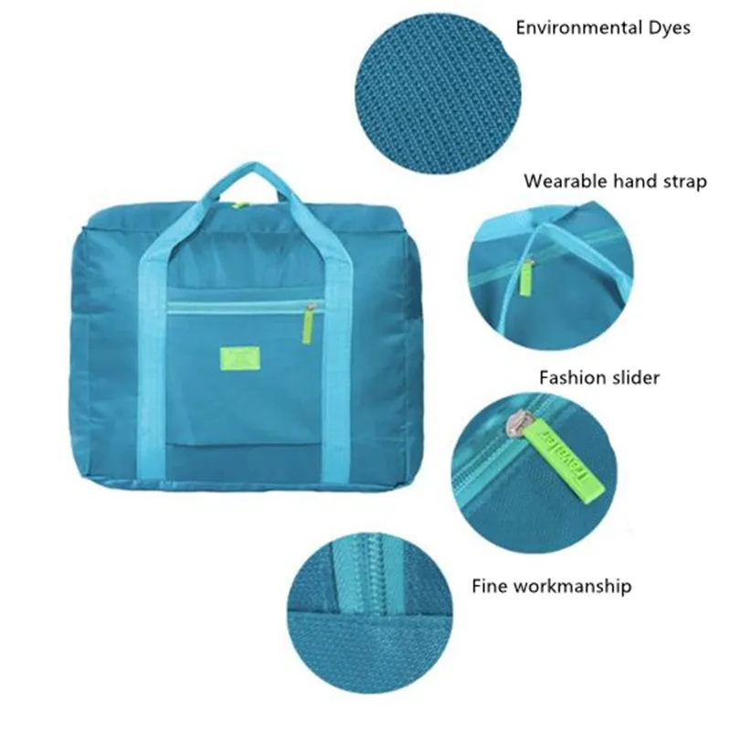 Portable Multi-function Bag Folding Travel Bags Nylon Waterproof Bag Large Capacity Hand Luggage Business Trip Traveling Bags images - 6