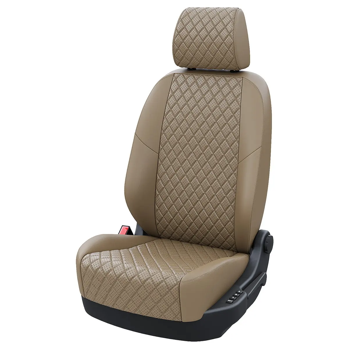 Чехлы на сиденья Ниссан Кашкай 2 2013-2023 Экокожа с ромбом