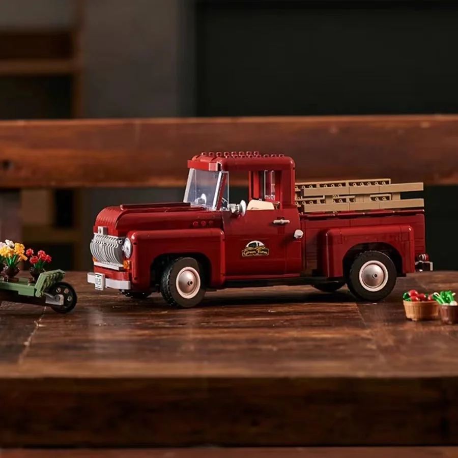 

Creative Series 10290 Pickup Truck 42126 Retro Raptor Technical Car Model Blocks 10279 Camper Car Van Blocks Toys Christmas Gift