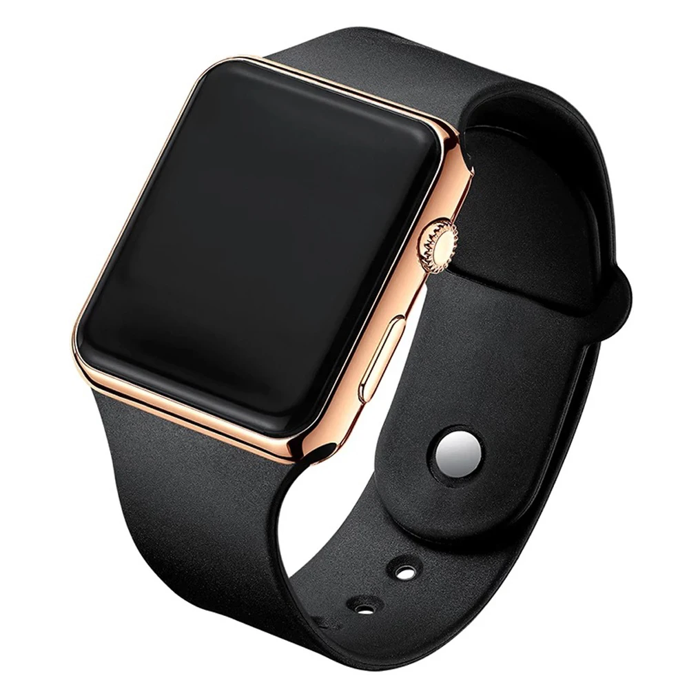 

2022 Sports Watch For Women And Men Electronic LED Digital Fashion Casual Simple Silicone Female Clock