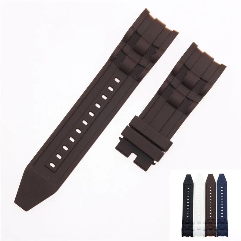 

26mm Black Luxury Men's Wristband Silicone Rubber Watchband Watch Bracelet Replacement Strap For Invicta/Pro/Diver Acessories