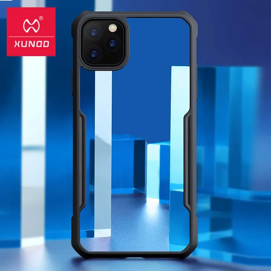 Фото Для iPhone 11 Pro Чехол Xundd Противоударный чехол Прозрачный чехол из ПК + ТПУ Бампер для телефона iPhone 11 Pro Max Чехол с кольцом №1