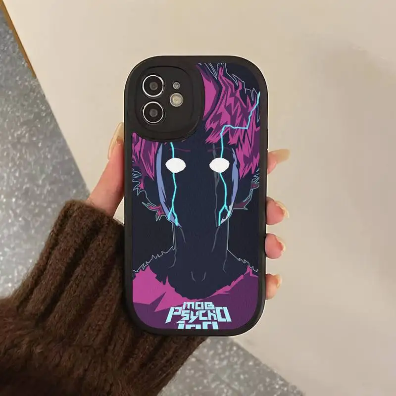 Mob Psycho 100 Phone Case Hard Leather Phone Case For iPhone 14 13 12 Mini 11 14 Pro Max Xs X Xr 7 8 Plus 6 6s