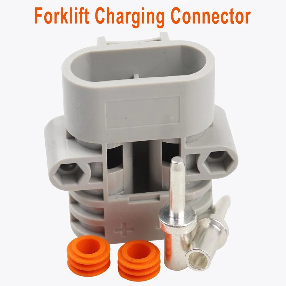 

Forklift Charging Connector For Anderson 50Amp 600V 6 AWG Grey Forklift Cable Power Connectors High Current Plug