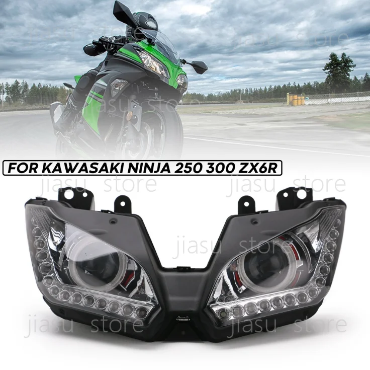 Фото Комплект обтекателей фар для мотоциклов Kawasaki NINJA 250 300 ZX6R ZX 6R 13-16 №3