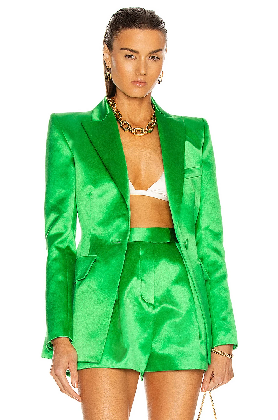 

DEIVE TEGER 2022 New Fashion Women's Casual V Neck Long Sleeve Button Pockets Jacket Sexy Shorts Two Piece Sets Elegant Party