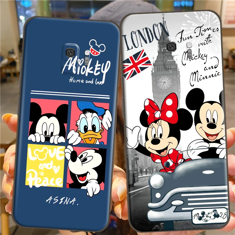 

Disney Couple Mickey Mouse For Samsung S9 S9Plus Soft Silicon Back Phone Cover Protective Black Tpu Case Funda Coque Soft