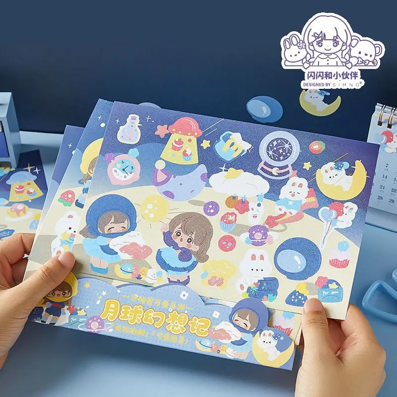 

All things are cute hand account stickers cute cartoon boundless goo card landscaping alien paste material decorative painting