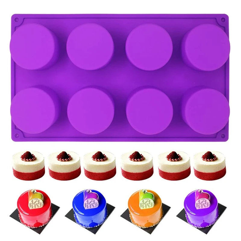 

8 искусственных силиконовых форм для мыла ручной работы, форма для маффинов, капкейков, муссов, тортов, инструменты для творчества