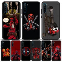 cute cartoon marvel deadpool marvel phone case for redmi 6 6a 7 7a 8 8a 9 9a 9c 9t 10 10c k40 k40s k50 pro plus silicone case