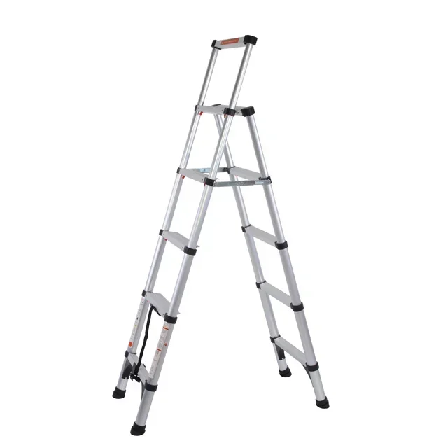 Многоцелевая телескопическая удлинительная лестница Deliladder алюминиевые