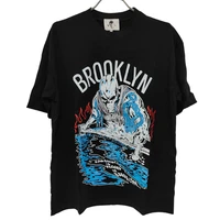 high street brand oversized t shirt for men and women warren cotton tees lotas brooklyn skull print clothes hip hop tops