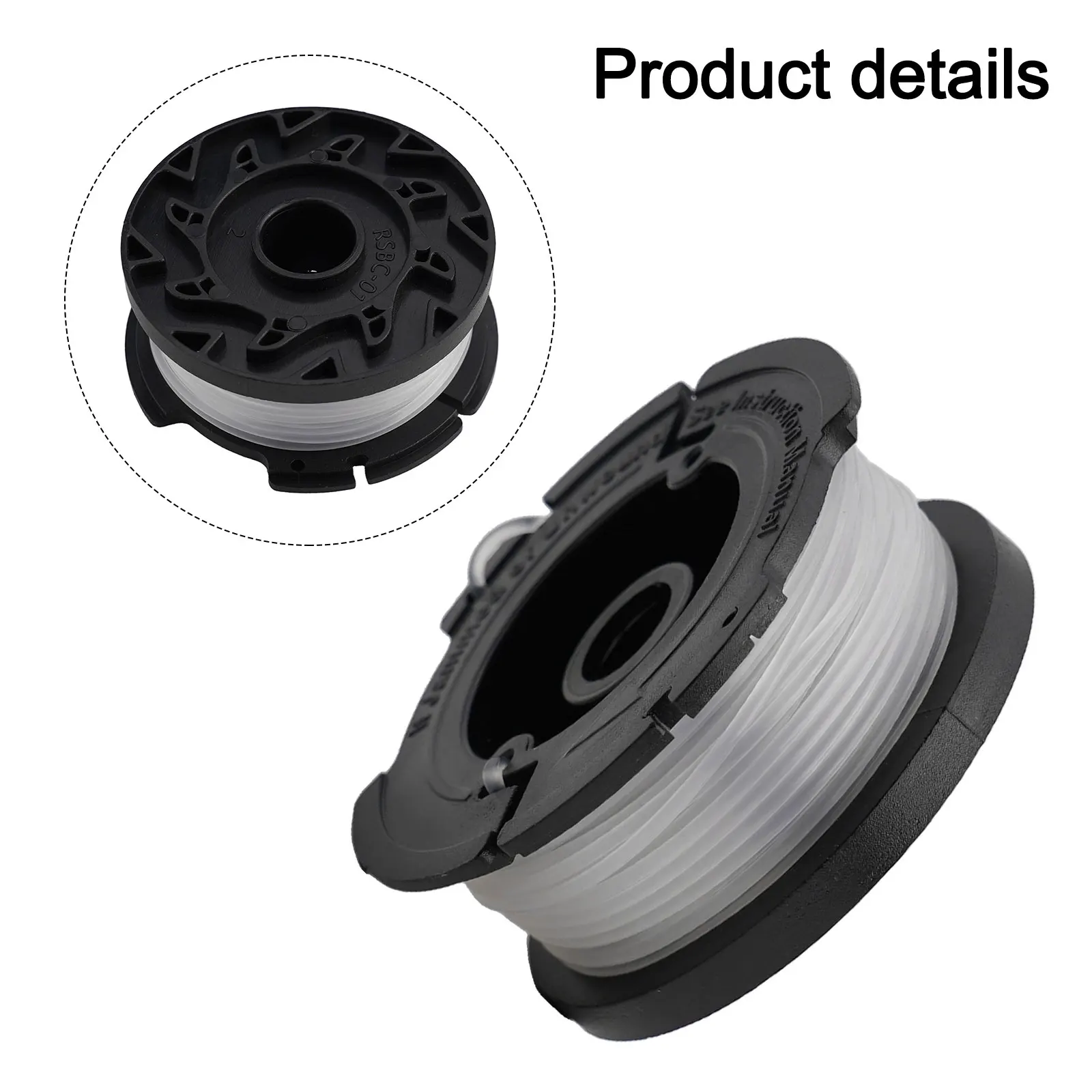 Фото Запасная катушка с леской BD032 для триммеров Black & Decker BESTA525, BESTA528, BESTA530, BESTE630, аксессуары для триммерных головок №5