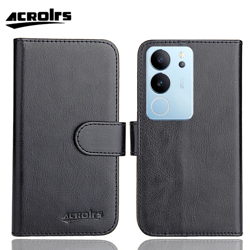 Чехол для Vivo V29 Pro 6 78 дюйма цветов роскошный модный кожаный флип-телефон