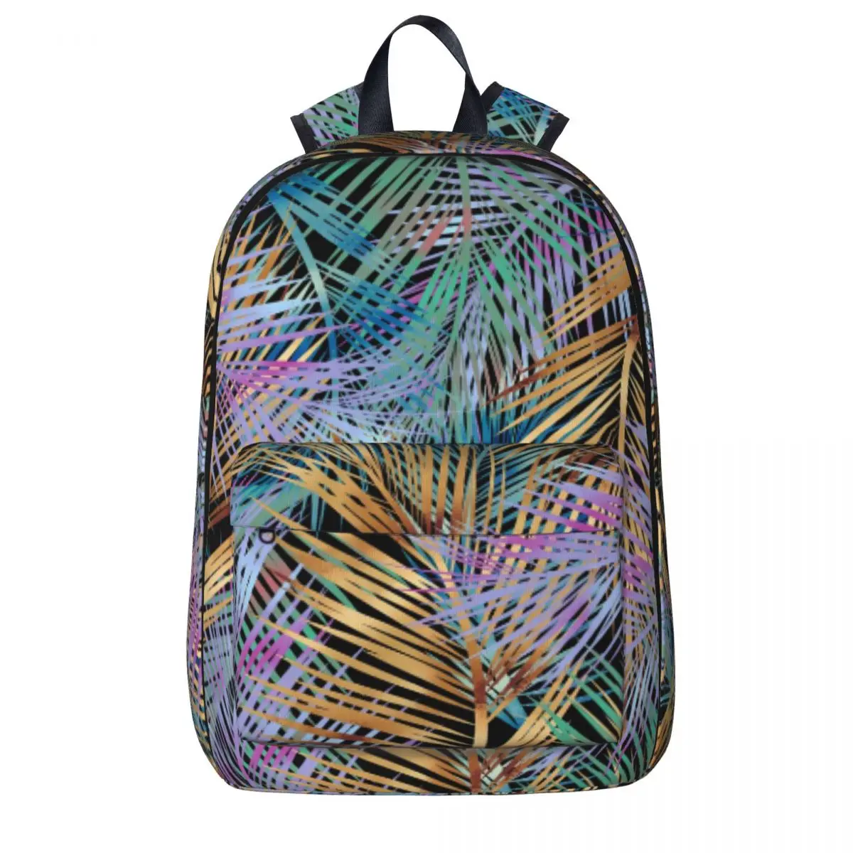 

Tropical Palm Backpack Colorful Leaves Hiking Backpacks Girl High Quality Durable High School Bags Stylish Rucksack