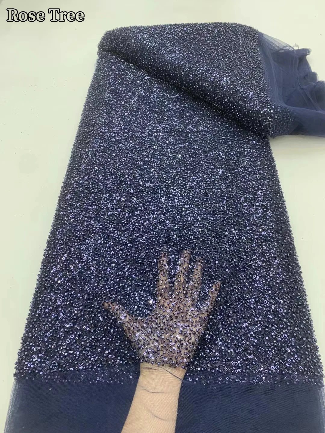 Роскошные нигерийские бусины ручной работы кружевная ткань 2024