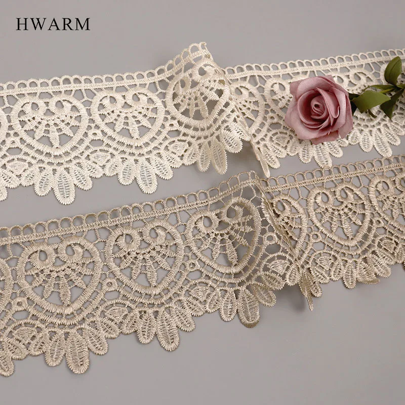 

15yard Embroidery Sofa Lace Water Soluble Fabric Diy Needlework Cushion Accessories Curtain Pillow Sheet Tablecloth Wedding Deco