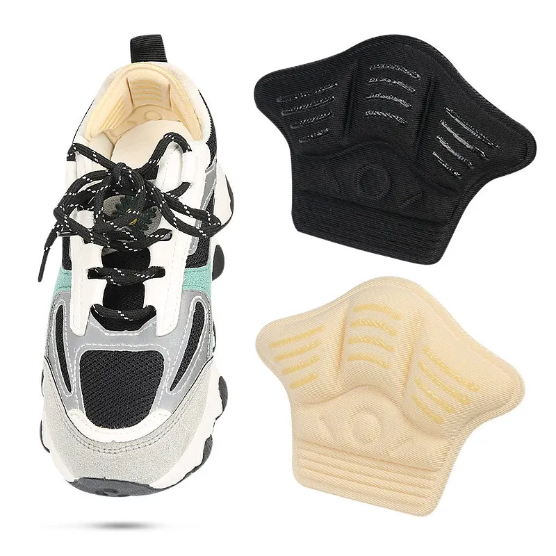 2Pcs Shoe Pad Foot Heel Cushion Pads Sports Shoes Adjustable Antiwear Feet Inserts Insoles Heel Protector Sticker Insole Brioche