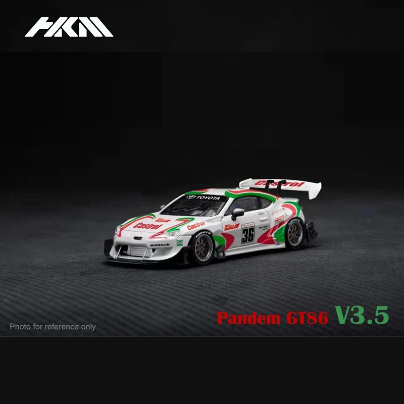 Модель автомобиля HKM 1:64 Pandem 86 GT86 Rocket Bunny V3.5, широкий корпус, литье под давлением