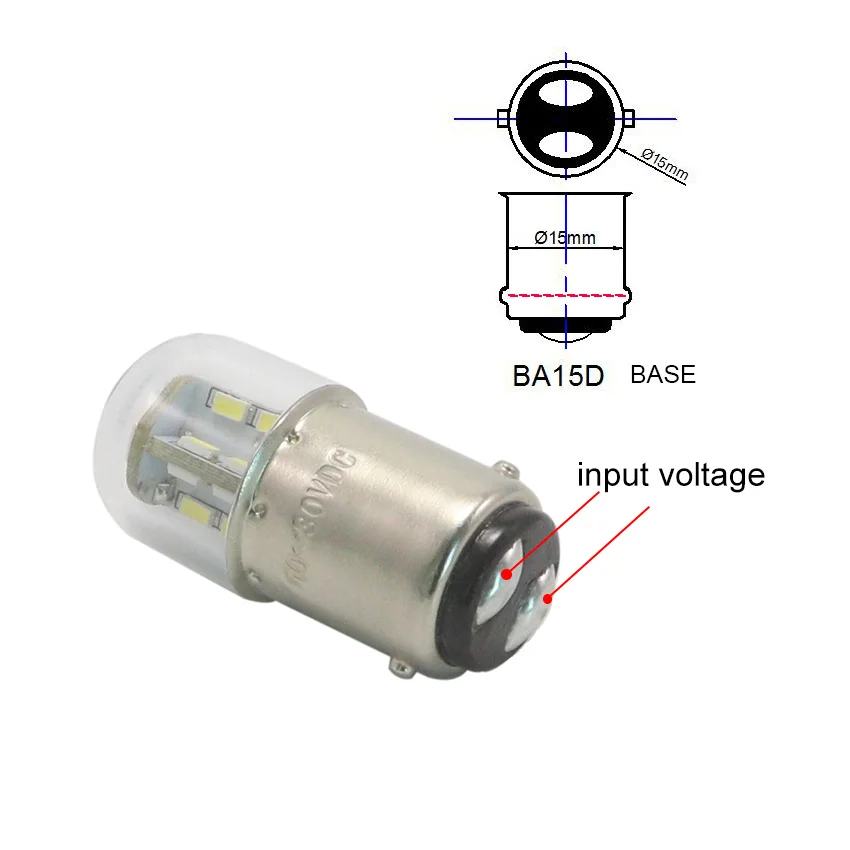 

4 шт. 6 В светодиодная лампа 1156 BA15S G18 R5w R10W 12 В 24 В лампы индикатор оборудования 2 Вт чипы сигнальная лампа