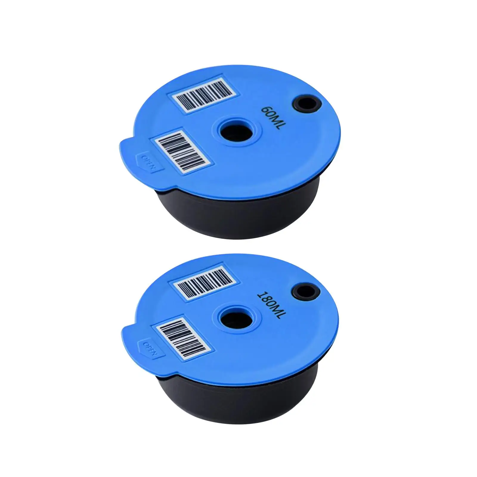 

2 шт., многоразовые кофейные капсулы с крышками