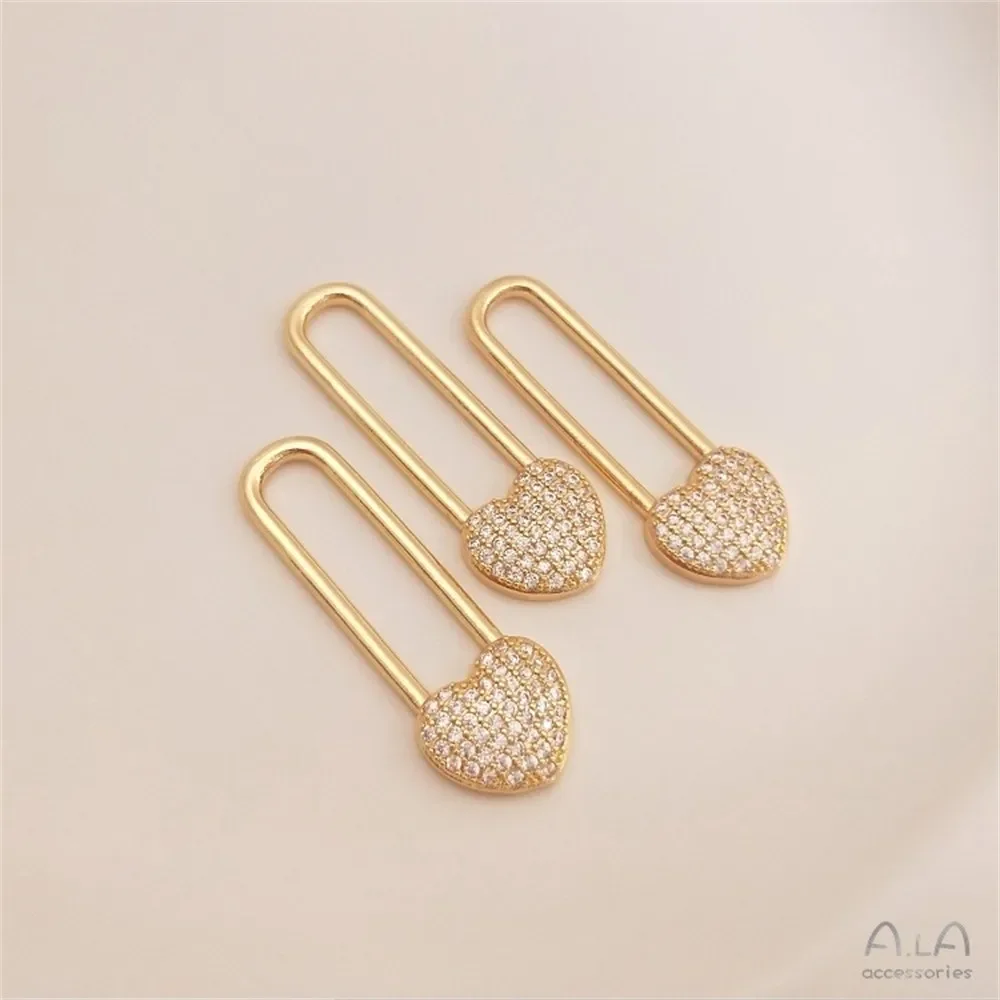 Покрытие из настоящего золота 14 карат с медным покрытием инкрустированное