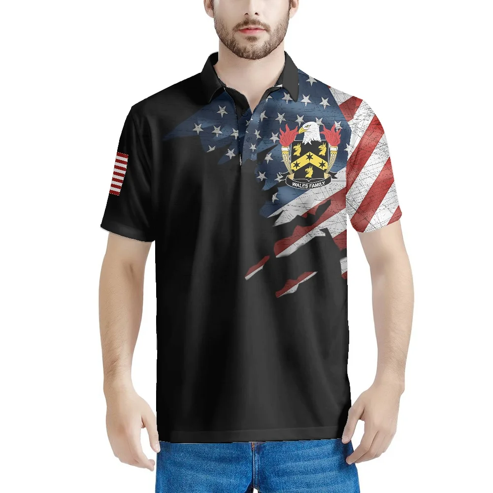 American Flag Statue Of Liberty Pattern Quickly Polo Shirt T-shirt High Quality Discount Price Camisetas Apparel Drop Shipping |