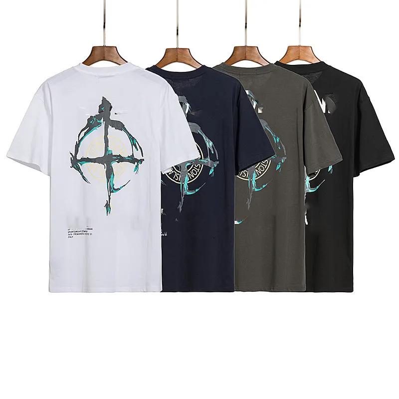 

Island Summer New Simple Logo Letter Short Sleeve