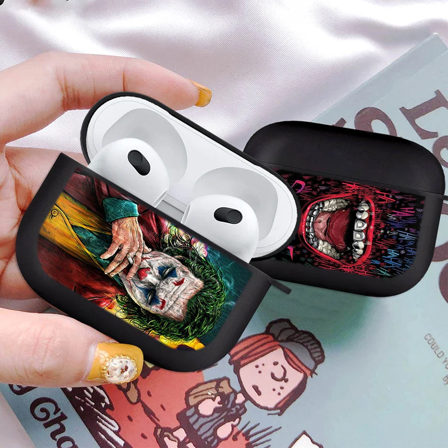 

Face Girl Black Case For Airpods pro 3 Silicone Bluetooth Headphone Cover Air Pod Earphone Box Black Coque