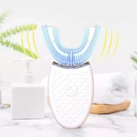 360 degrees soft u type tooth brush silicon head sonic electric toothbrush usb charge full automatic waterproof teeth whitening
