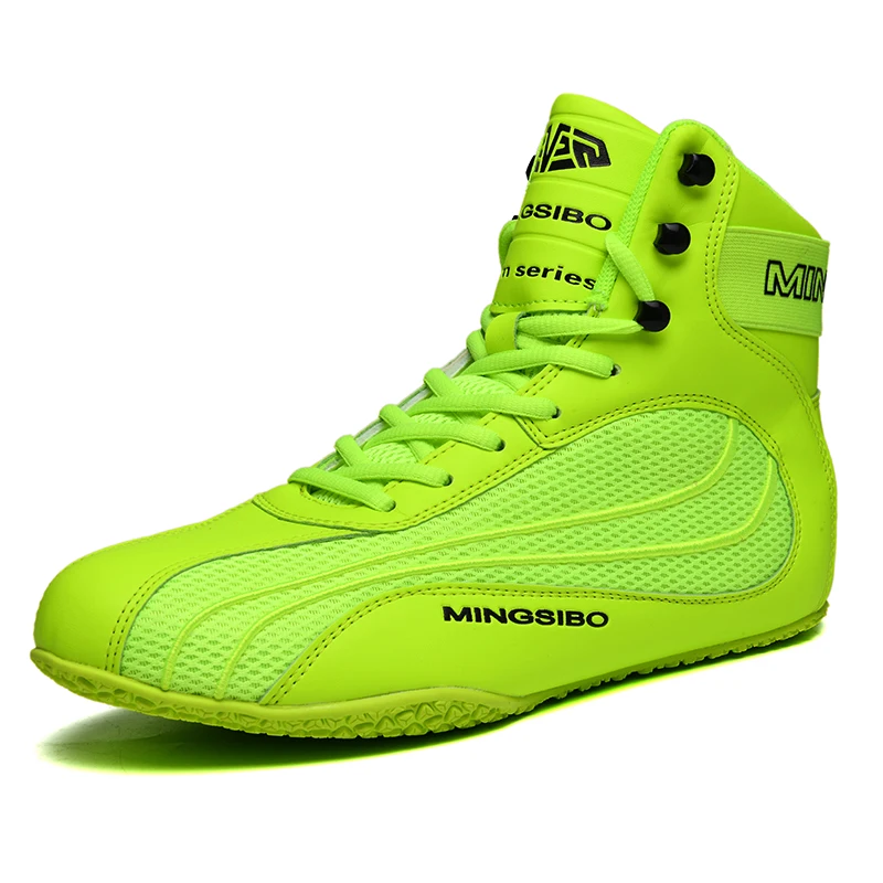 

Professional Couples Combat Sneakers Big Size 36-46 Wrestling Footwears Non Slip Boxing Training Shoes Breathable Fighting Boots