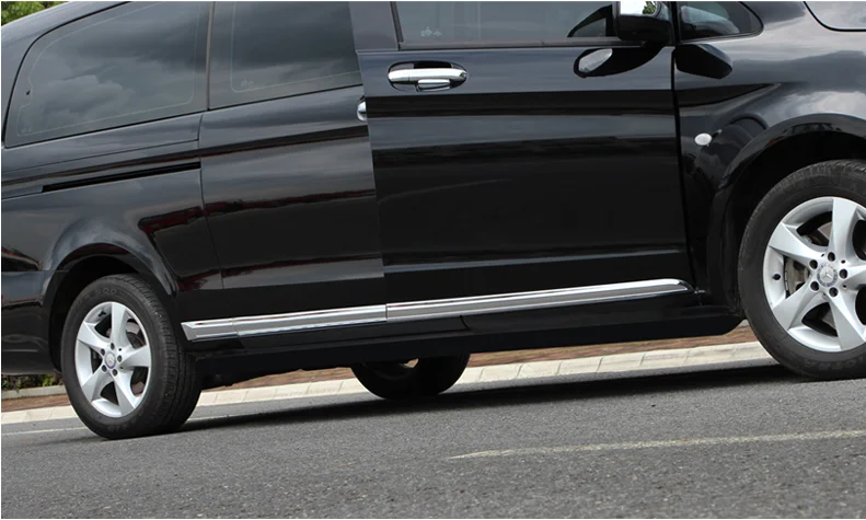 

ABS Car Side Door Body Protector Molding Cover Trim For Mercedes Benz Vito V260 V-Class W447 2016 2017 2018 2019 2020