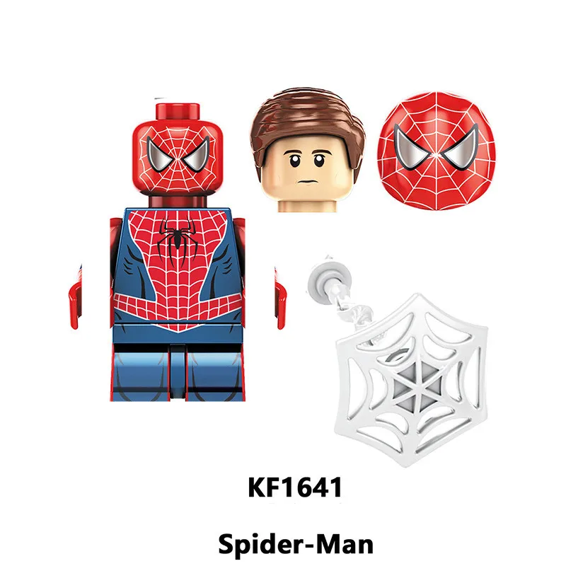 Superhero Spiderman Suit Building Blocks Bricks Mysterio Peter Parker Miles Morales Action Figures Kids Toys Christmas Gifts images - 6