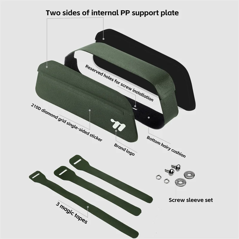 Сумка на раму велосипеда WEST BIKING компактная водонепроницаемая с магнитной