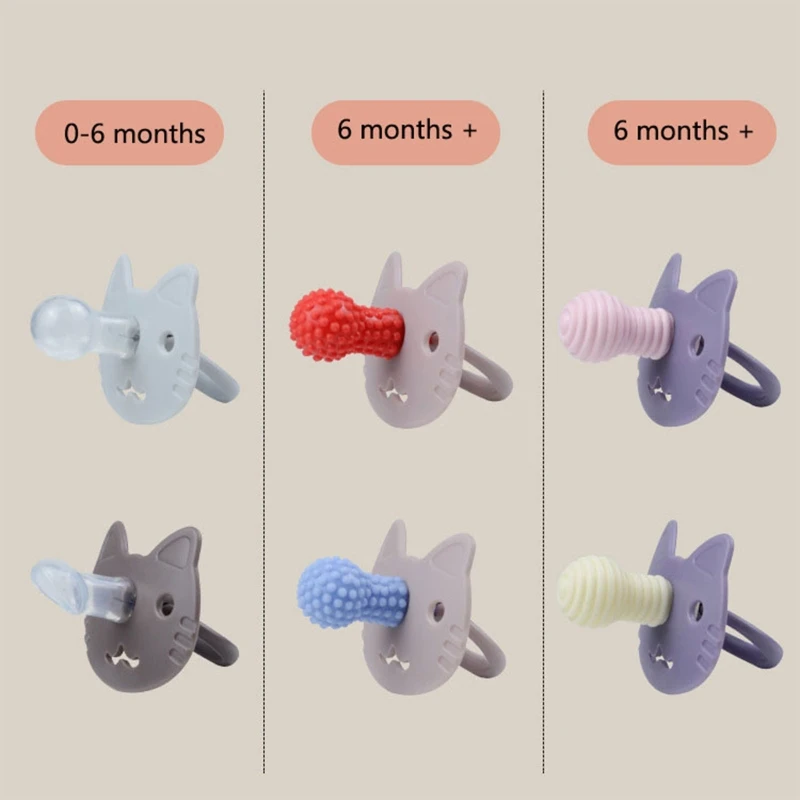 

Baby Pacifier Food Grade Silicone Cartoon Dummy Pacifiers Appease Soother for Baby Girls Boys Sleeping Newborn Infant Gift