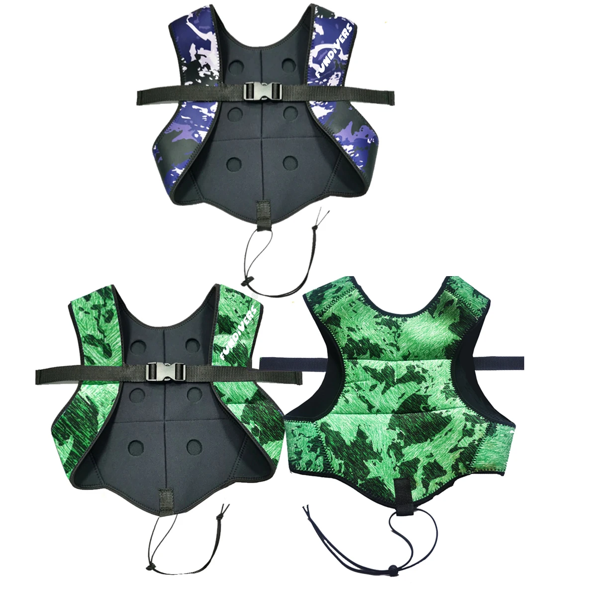 Fundivers  High-Quality Camo Diving Vest For Weight  5MM Double Nylon Neoprene Wetsuit