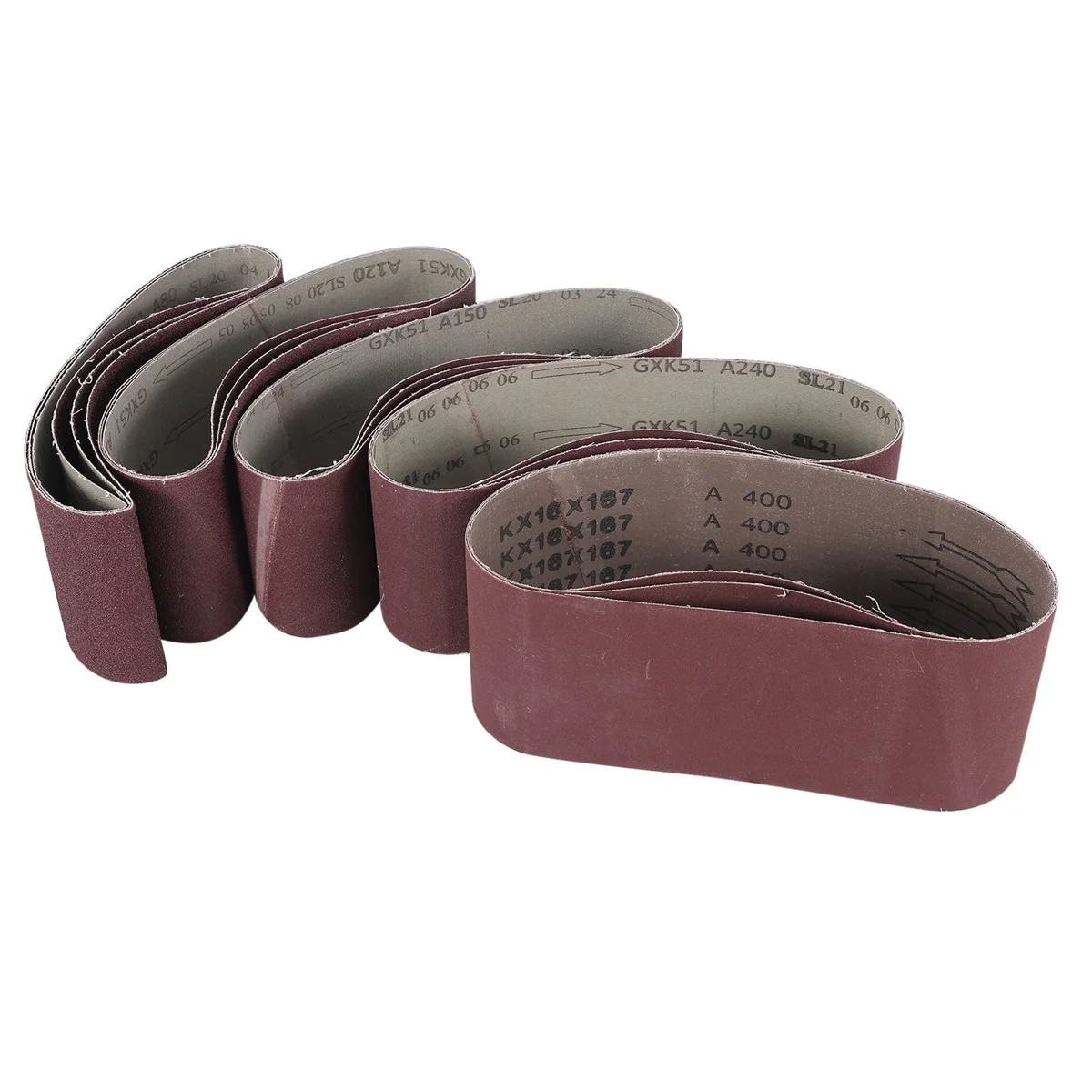 15 шт. шлифовальных лент 120x150 мм 80/240/400/для ленточной шлифовальной машины для