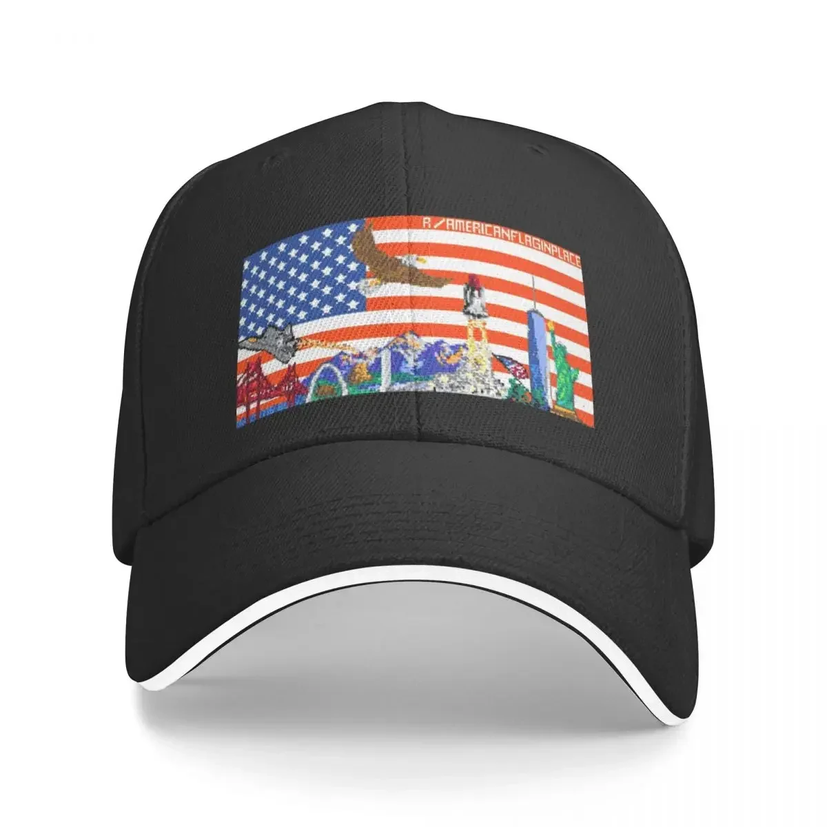 R/America anflaginplace 2022 конечный результат Merch бейсболка пляжная сумка Солнцезащитная