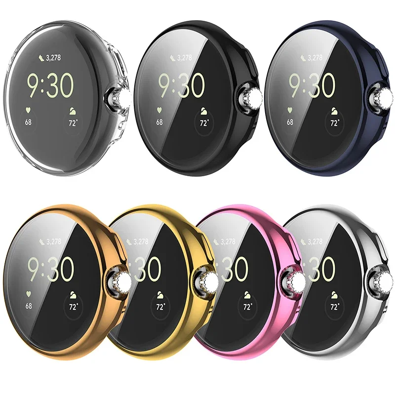 Чехол класса с покрытием для Google Pixel Watch 3 2 1, закаленное стекло, защитная пленка для экрана с полным покрытием, чехол для умных часов Pixel Watch (art.: 3920ccd6281ab) - 3920ccd6281ab
