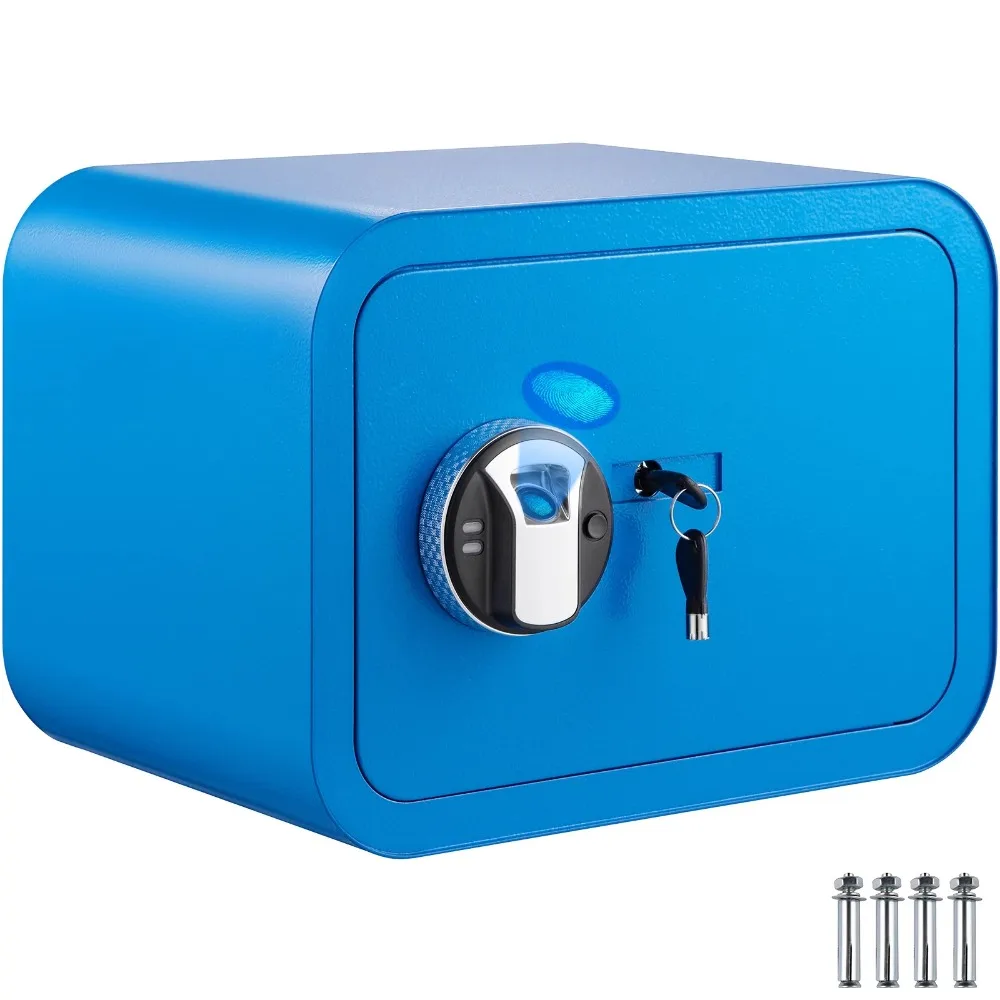 

Security Safe Box 1 CU.FT Money Safe with Fingerprint Lock and Key Lock, Alloy Steel Home Safes with 2 Keys