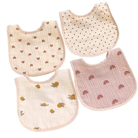 new cotton baby bibs burp cloth gauze print newborn saliva towels for kids apron infant scarf baby stuff toddler accessories