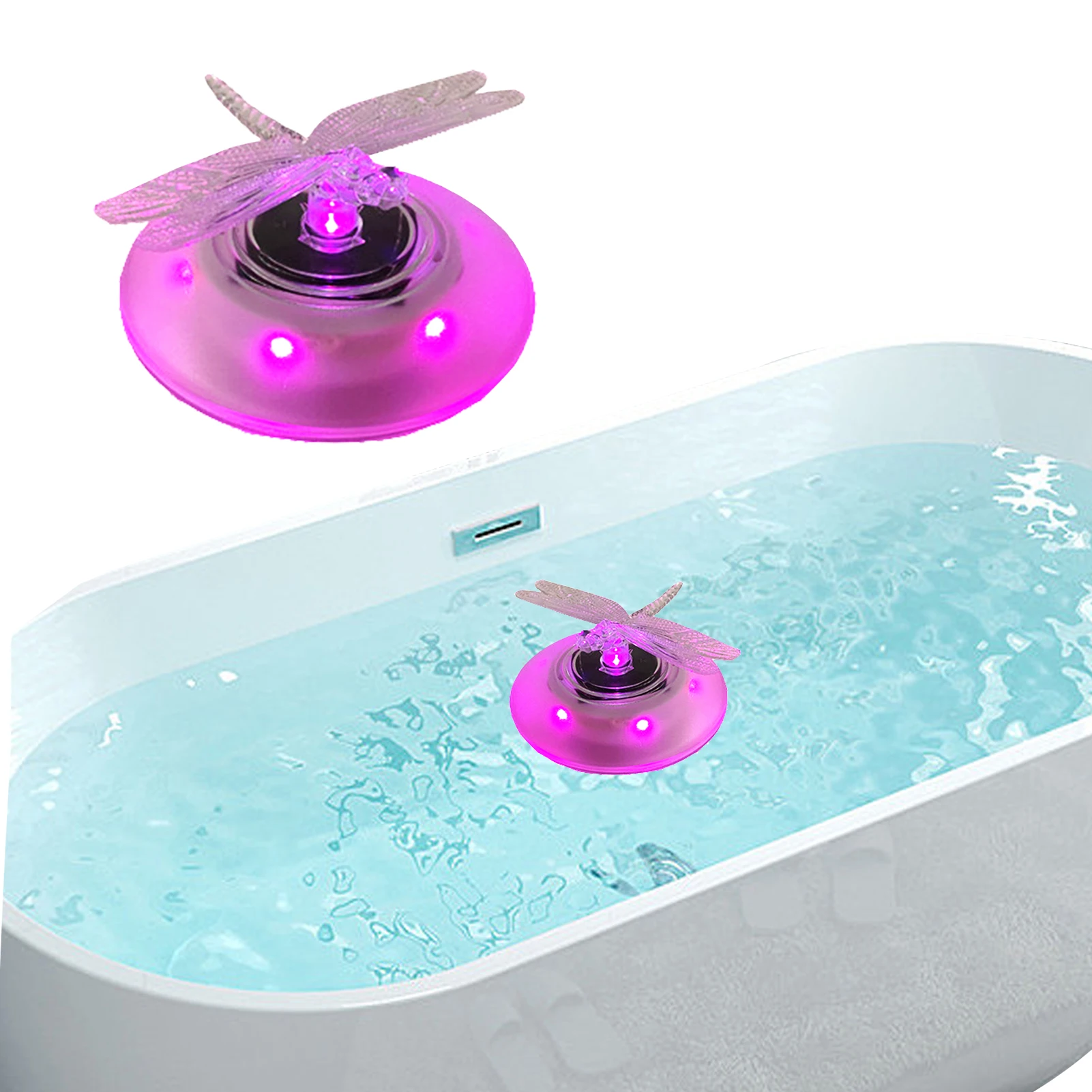 

Светодиодный светильник для бассейна на солнечной батарее, цветсветильник ночник для пруда с 7 режимами освещения, ночное освещение для сад...