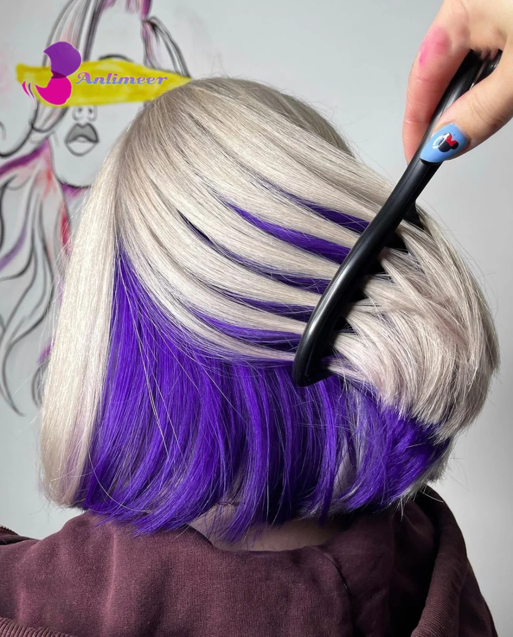 

Шелковые прямые волосы, парик из человеческих волос, фиолетовые серые человеческие волосы, парик 13x 4, передние парики на сетке, человеческие...