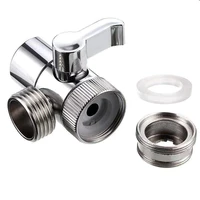 toilet bathroom brass sink connector shower head diverter valve switch faucet adapter water separator splitter hose adapter
